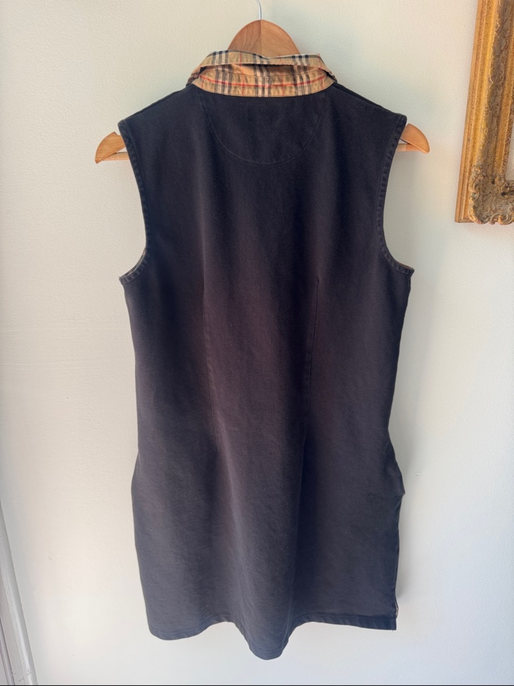 Burberry Golf Black Cotton Stretch Dress with Pockets - Picture 3 of 6